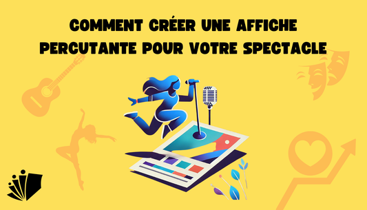 Illustration d'une belle affiche de spectacle vivant