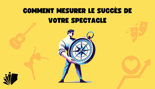 Illustration d'un artiste du spectacle vivant qui mesure le succès de son spectacle
