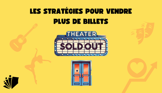 Illustration d'une salle de spectacle qui affiche "sold out"