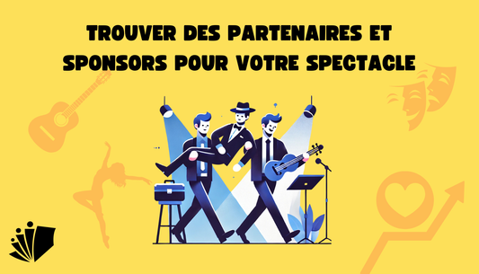 Illustration d'un artiste du spectacle vivant qui se fait porter par ses sponsors