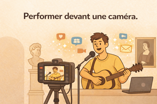 Performer devant une caméra.