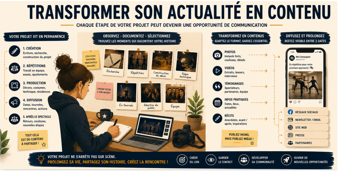 Transformer son actualité en contenu