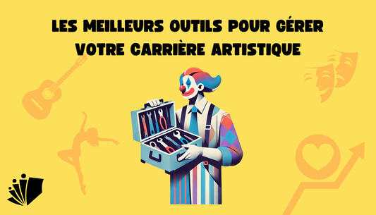 Illustration d'un artiste du spectacle vivant qui a une boîte à outils complète