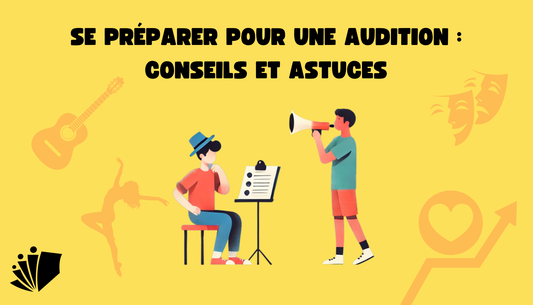 Illustration d'un artiste du spectacle vivant qui se prépare pour une audition